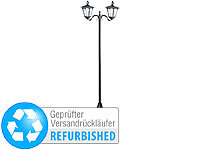 Royal Gardineer Solar-LED-Gartenlaterne, 2 flammig, PIR-Sensor (Versandrückläufer)