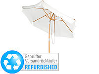 Royal Gardineer Neigbarer Sonnenschirm mit Holzgestell, Versandrückläufer; Seitenmarkisen 