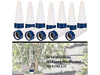 Royal Gardineer 12er-Set Tonspitzen-Pflanzenbewässerung-System für PET-Flaschen; Dehnbare Gartenschläuche 