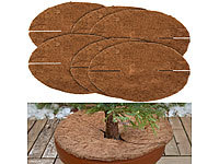 Royal Gardineer 6er-Set runde Frostschutz-Kokosmatten für Topfpflanzen, Ø 38 cm; Thermo-Topfschutze für Kübelpflanzen Thermo-Topfschutze für Kübelpflanzen 