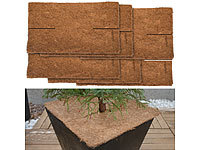 Royal Gardineer 6er-Set eckige Frostschutz-Kokosmatten für Topfpflanzen, 38 x 38 cm; Thermo-Topfschutze für Kübelpflanzen Thermo-Topfschutze für Kübelpflanzen 