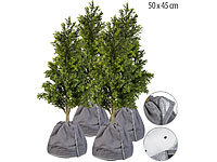 Royal Gardineer 4er-Set Thermo-Topfschutz für Pflanzen, 50x45 cm, Drainage, anthrazit; Wasserspender für Topfpflanzen 