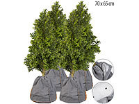 Royal Gardineer 4er-Set XL-Thermo-Topfschutz für Pflanzen, 70x65cm, Drainage,anthrazit