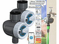 Royal Gardineer 2er-Set smarte programmierbare Bewässerungscomputer mit BT & App; Bewässerungscomputer mit Multi-Schlauch-Anschlüssen Bewässerungscomputer mit Multi-Schlauch-Anschlüssen Bewässerungscomputer mit Multi-Schlauch-Anschlüssen Bewässerungscomputer mit Multi-Schlauch-Anschlüssen 